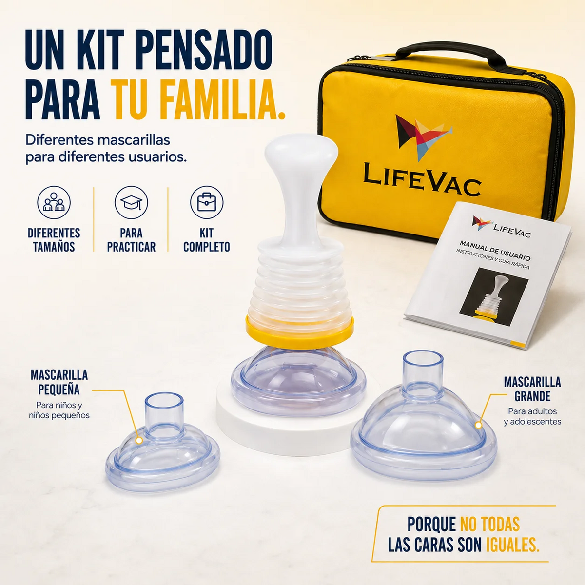 LifeVac© Dispositivo antiasfixia