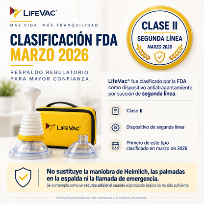 LifeVac© Dispositivo antiasfixia